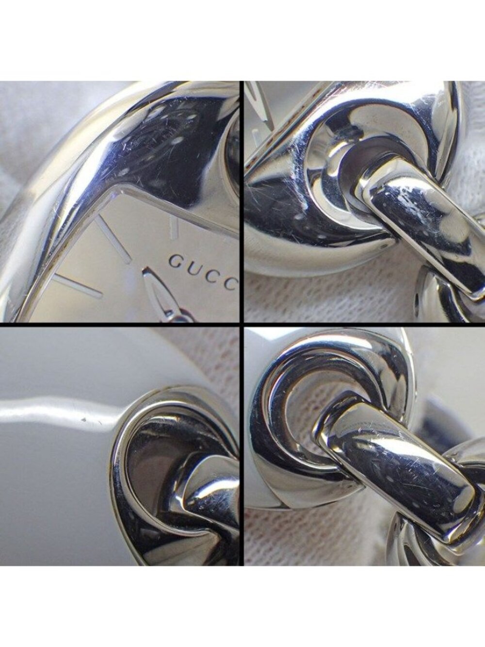 Gucci Watch Marina 121.5 Mirror Surface Dial Oval Link Bracelet - Picture 6 of 10